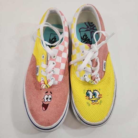 Spongebob Squarepants Vans Sneakers Shoes Womens 6.5 - Picture 2 of 13